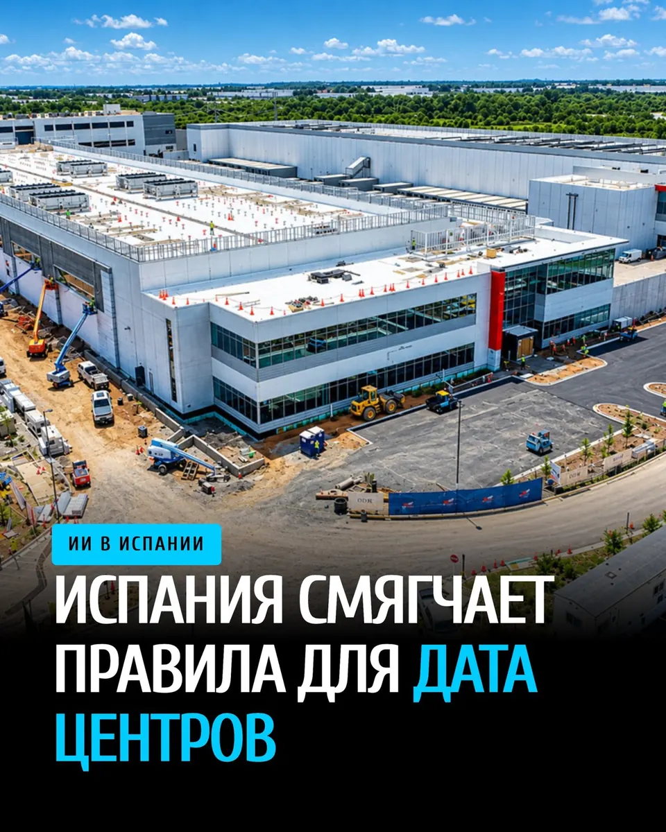 Испания смягчает правила для центров данных, чтобы не оттолкнуть ИИ-компании